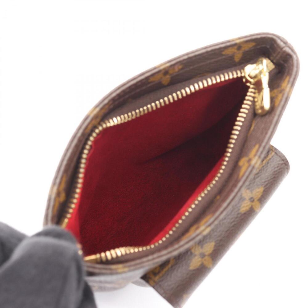 LOUIS VUITTON Brown Monogram Leather Pouch - Picture 3 of 8